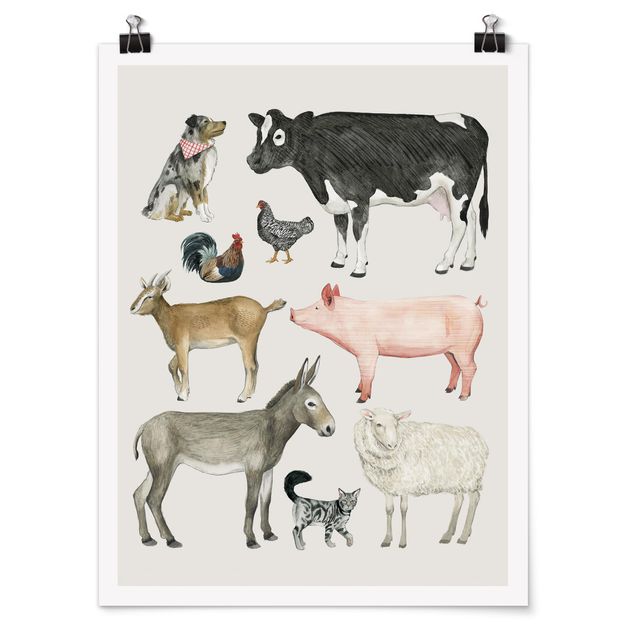 Poster - La fattoria degli animali Famiglia I - Verticale 4:3
