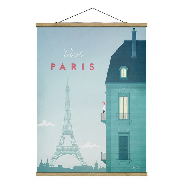 Foto su tessuto da parete con bastone - Poster Viaggio - Parigi - Verticale 4:3