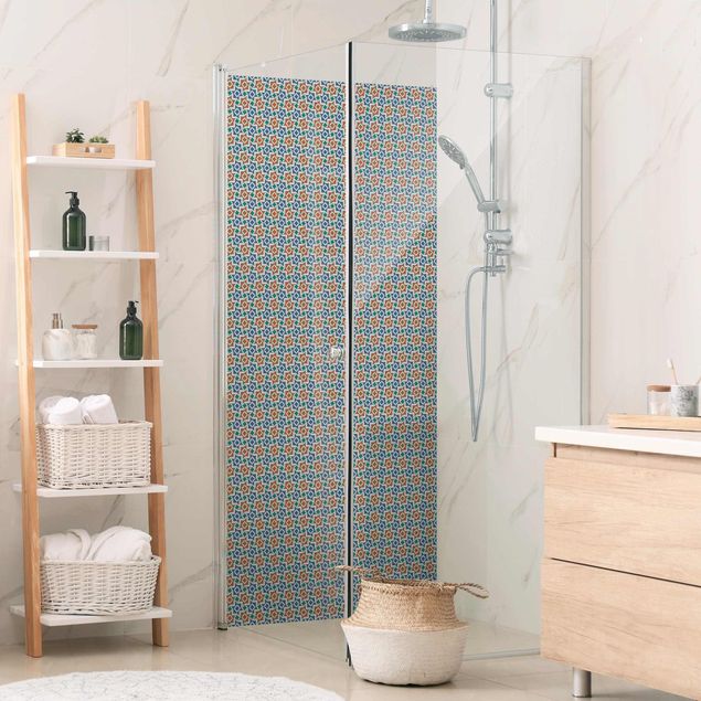 Rivestimenti per doccia effekto piastrelle Alhambra, il look delle piastrelle a mosaico