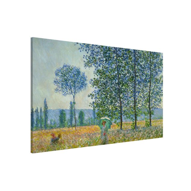 Lavagna magnetica - Claude Monet - campo in primavera - Formato orizzontale 3:2