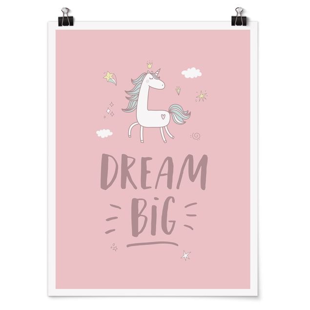 Poster - Sogno Big Unicorn - Verticale 4:3