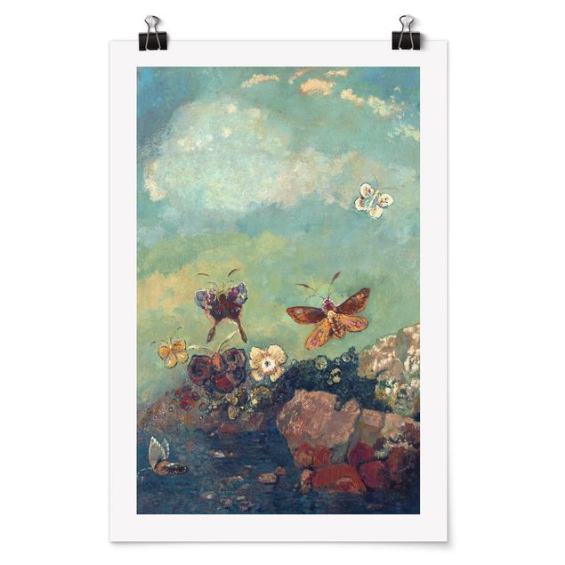 Poster - Odilon Redon - Butterflies - Verticale 3:2