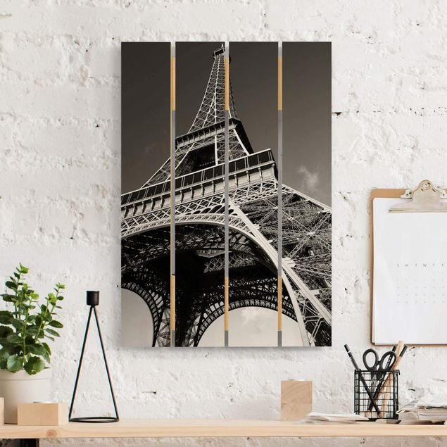 Stampa su legno - Torre Eiffel - Verticale 3:2
