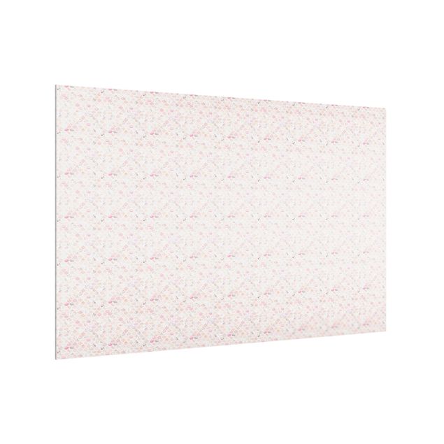 Paraschizzi in vetro - Trama di marmo rosé - Formato orizzontale 3:2