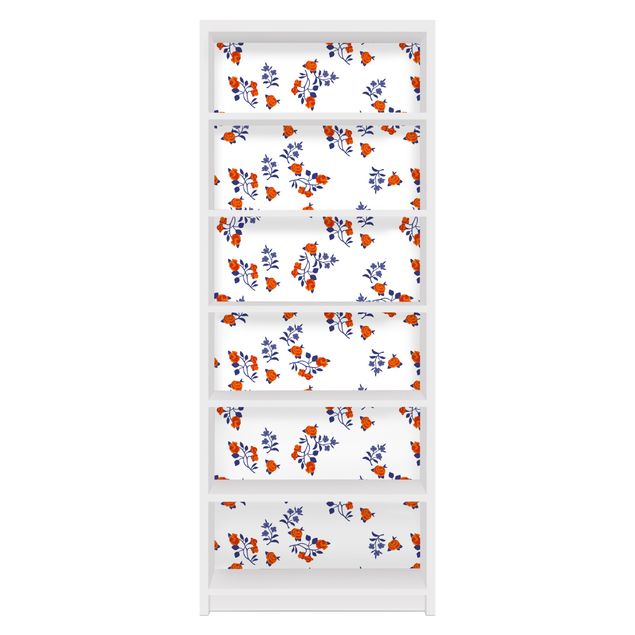 Carta adesiva per mobili IKEA - Billy Libreria - Mille Fleurs Design Pattern