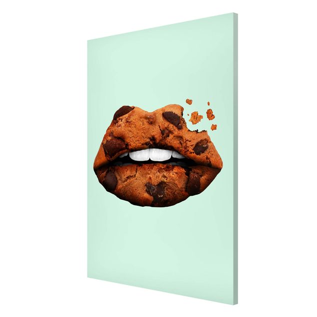 Lavagna magnetica - Labbra con biscotto - Formato verticale 2:3