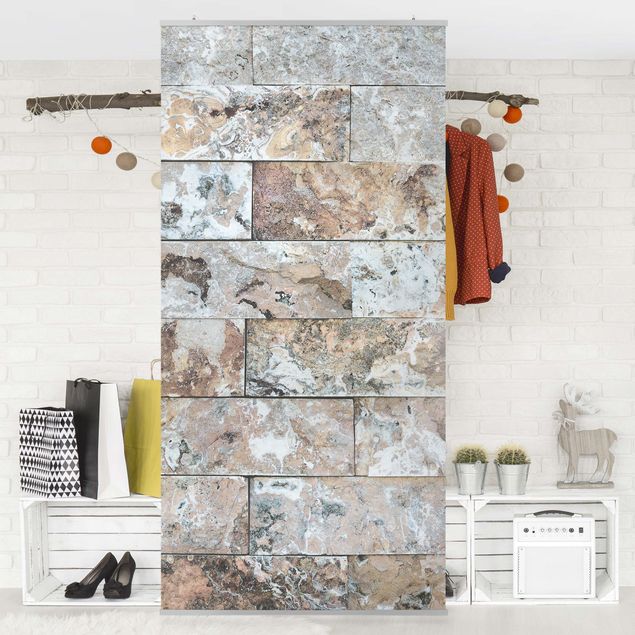 Tenda a pannello - Natural marble stone wall - 250x120cm