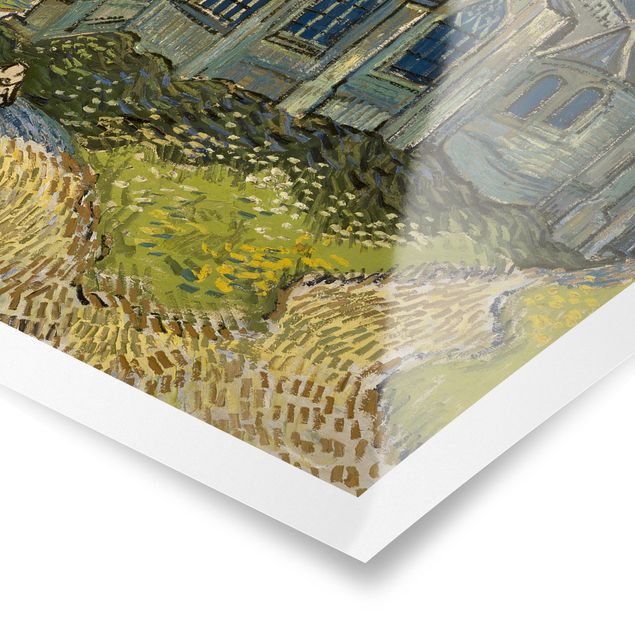 Poster - Vincent Van Gogh - Chiesa di Auvers-sur-Oise - Verticale 4:3