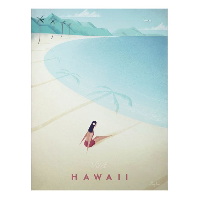 Stampa su alluminio - Poster Viaggi - Hawaii - Verticale 4:3