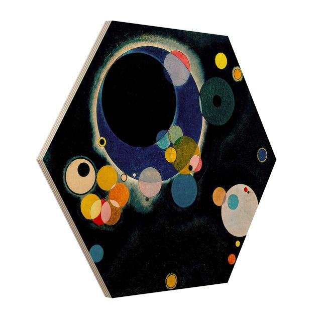 Esagono in legno - Wassily Kandinsky - Circles schizzo