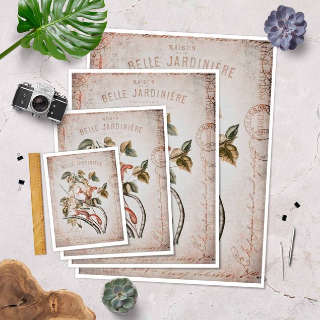 Poster - Shabby Chic Collage - Scoiattolo - Verticale 4:3