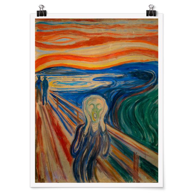 Poster - Edvard Munch - L'urlo - Verticale 4:3
