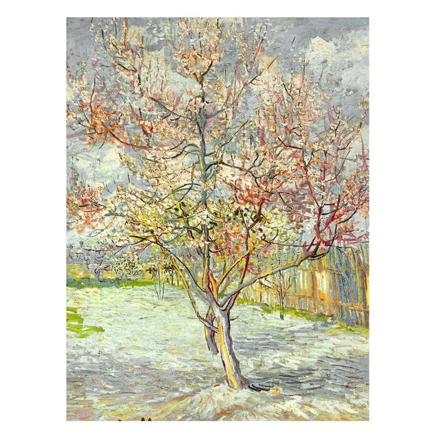 Lavagna magnetica - Vincent Van Gogh - Peach Blossom - Formato verticale 4:3
