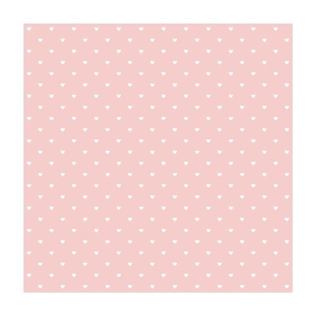 Tappeti grandi No.YK59 Cuori bianchi su rosa