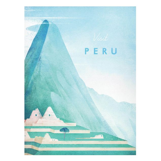 Lavagna magnetica - Poster di viaggio - Perù - Formato verticale 4:3