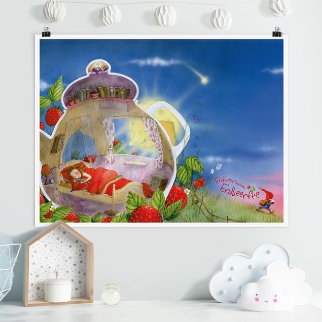 quadri con animali The Strawberry Fairy - Dormi bene!