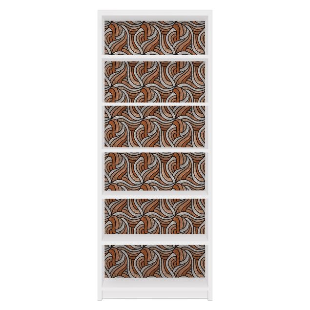 Carta adesiva per mobili IKEA - Billy Libreria - Woodcut in brown
