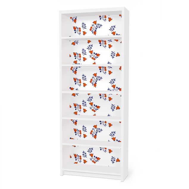 Carta adesiva per mobili IKEA - Billy Libreria - Mille Fleurs Design Pattern