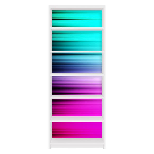 Carta adesiva per mobili IKEA - Billy Libreria - Rainbow Display