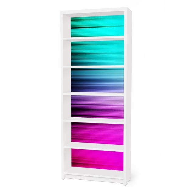 Carta adesiva per mobili IKEA - Billy Libreria - Rainbow Display