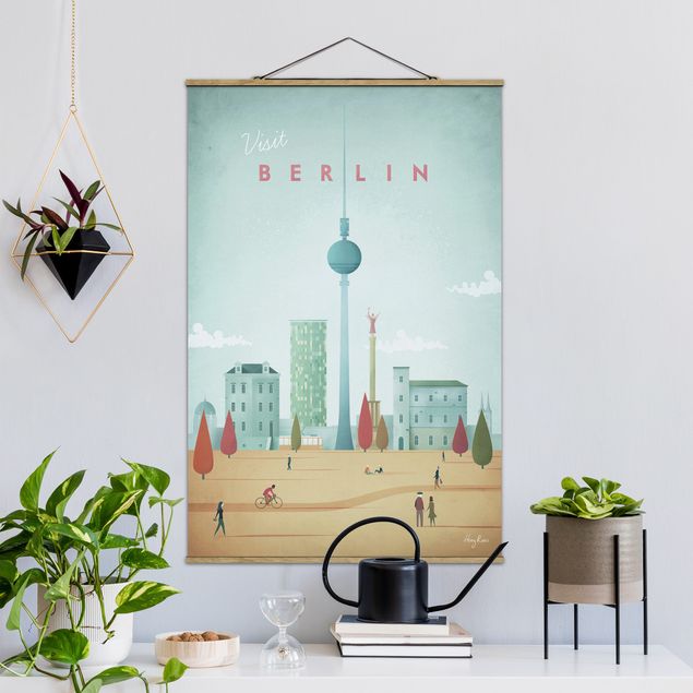 Foto su tessuto da parete con bastone - Poster viaggio - Berlino - Verticale 3:2