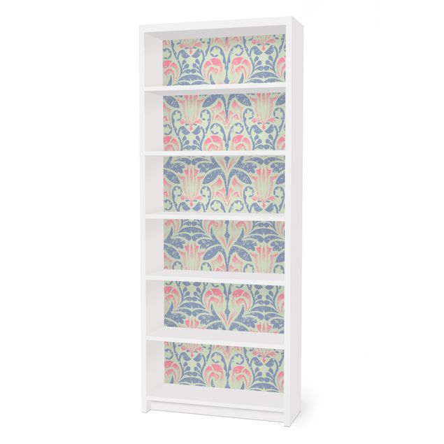 Carta adesiva per mobili IKEA - Billy Libreria - Linen damask ornament
