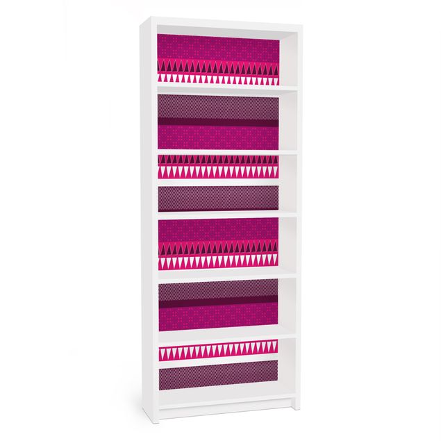 Carta adesiva per mobili IKEA - Billy Libreria - Pink Ethnomix