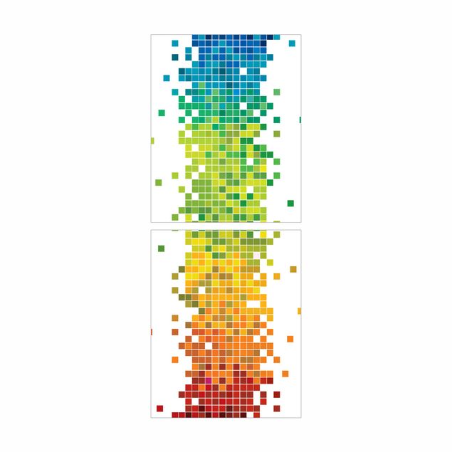 Carta adesiva per mobili IKEA - Billy Libreria - Pixel Rainbow