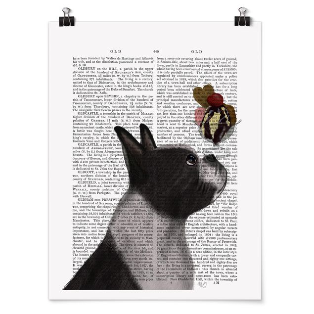 Poster - Reading Animal - Terrier Con Ghiaccio - Verticale 4:3