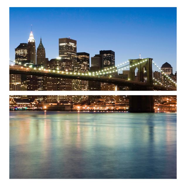 Carta adesiva per mobili IKEA - Malm Cassettiera 2xCassetti - Brooklyn Bridge in New York