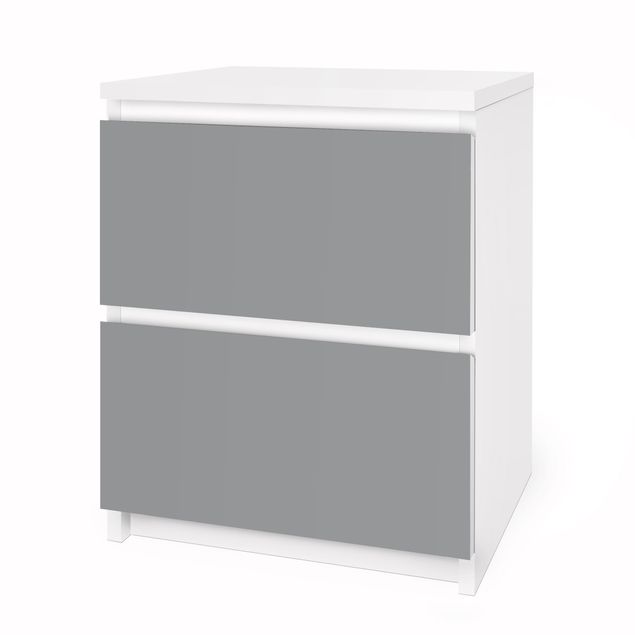 Carta adesiva per mobili IKEA - Malm Cassettiera 2xCassetti - Colour Cool Grey