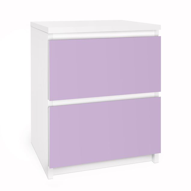 Carta adesiva per mobili IKEA - Malm Cassettiera 2xCassetti - Colour Lavender