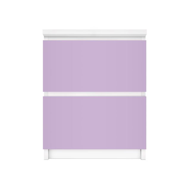 Carta adesiva per mobili IKEA - Malm Cassettiera 2xCassetti - Colour Lavender