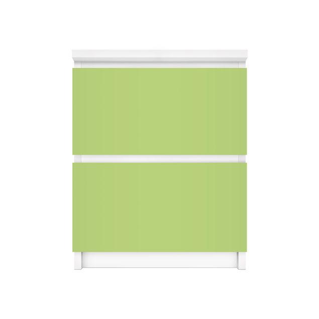 Carta adesiva per mobili IKEA - Malm Cassettiera 2xCassetti - Colour Spring Green