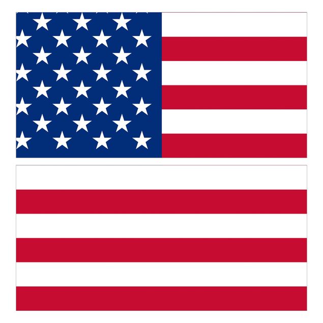 Carta adesiva per mobili IKEA - Malm Cassettiera 2xCassetti - Flag of America 1