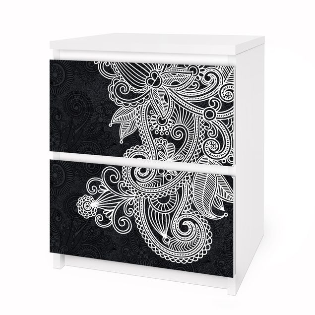 Carta adesiva per mobili IKEA - Malm Cassettiera 2xCassetti - Gothic ornament