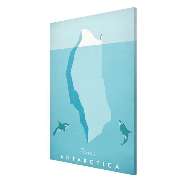 Lavagna magnetica - Poster di viaggio - Antartide - Formato verticale 2:3