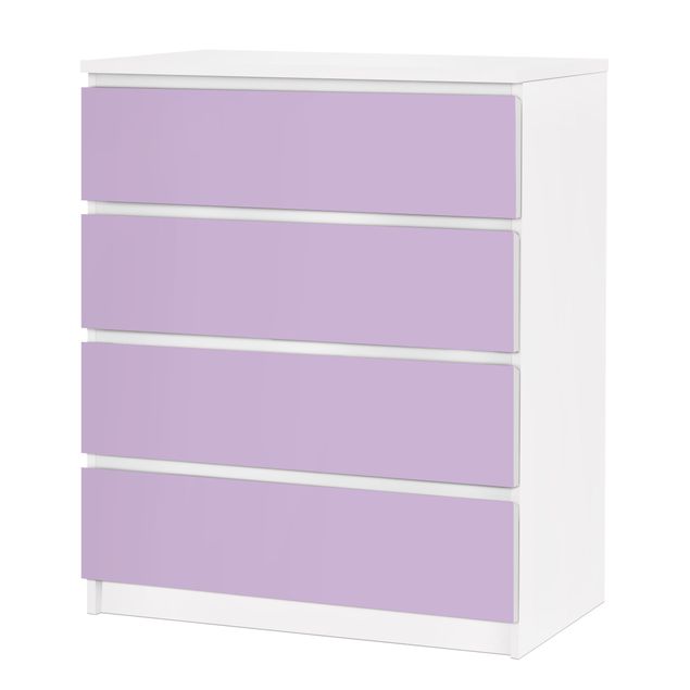 Carta adesiva per mobili IKEA - Malm Cassettiera 4xCassetti - Colour Lavender
