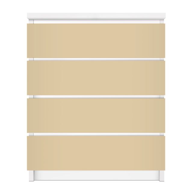 Carta adesiva per mobili IKEA - Malm Cassettiera 4xCassetti - Colour Light Brown
