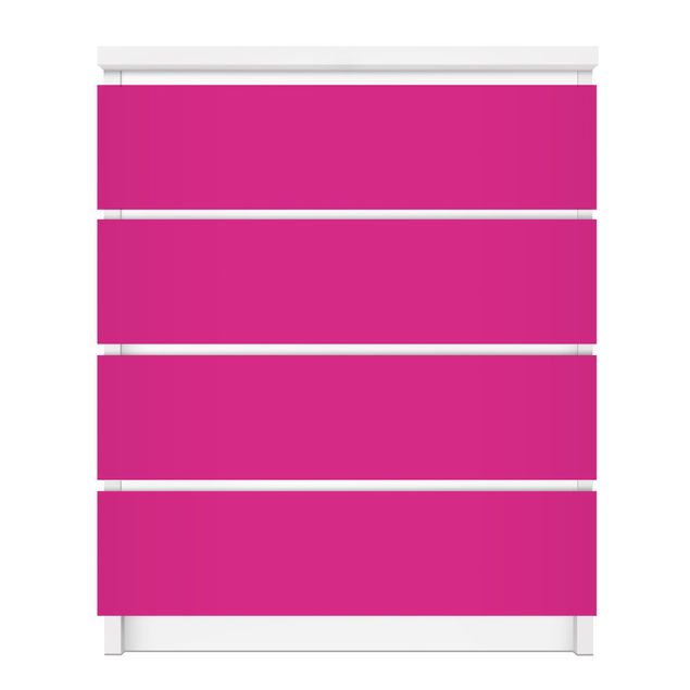 Carta adesiva per mobili IKEA - Malm Cassettiera 4xCassetti - Colour Pink
