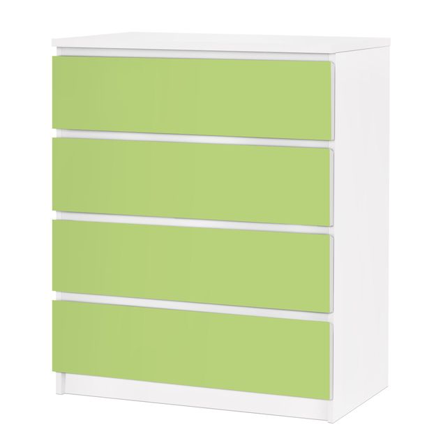 Carta adesiva per mobili IKEA - Malm Cassettiera 4xCassetti - Colour Spring Green