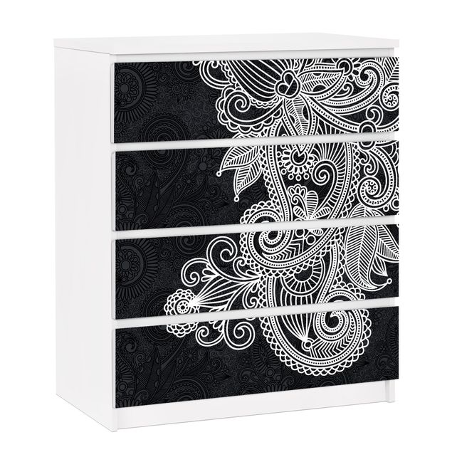 Carta adesiva per mobili IKEA - Malm Cassettiera 4xCassetti - Gothic ornament