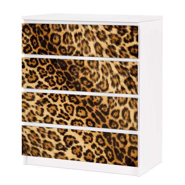 Carta adesiva per mobili IKEA - Malm Cassettiera 4xCassetti - Jaguar Skin