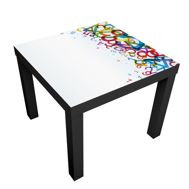 Carta adesiva per mobili IKEA - Lack Tavolino Colourful Numbers