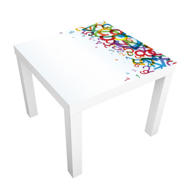 Carta adesiva per mobili IKEA - Lack Tavolino Colourful Numbers