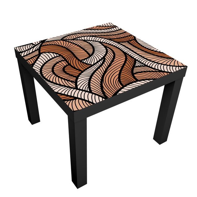 Carta adesiva per mobili IKEA - Lack Tavolino Woodcut in brown