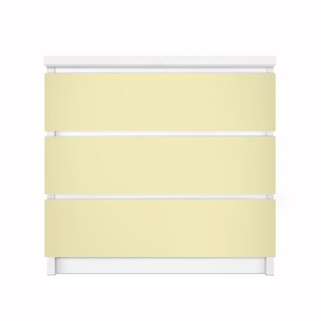 Carta adesiva per mobili IKEA - Malm Cassettiera 3xCassetti - Colour Crème