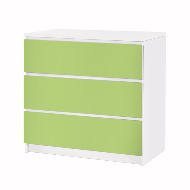 Carta adesiva per mobili IKEA - Malm Cassettiera 3xCassetti - Colour Spring Green