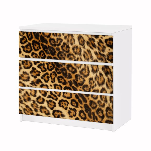 Carta adesiva per mobili IKEA - Malm Cassettiera 3xCassetti - Jaguar Skin