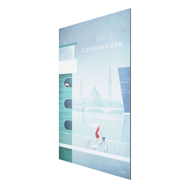 Stampa su alluminio - Poster di viaggio - Copenaghen - Verticale 3:2